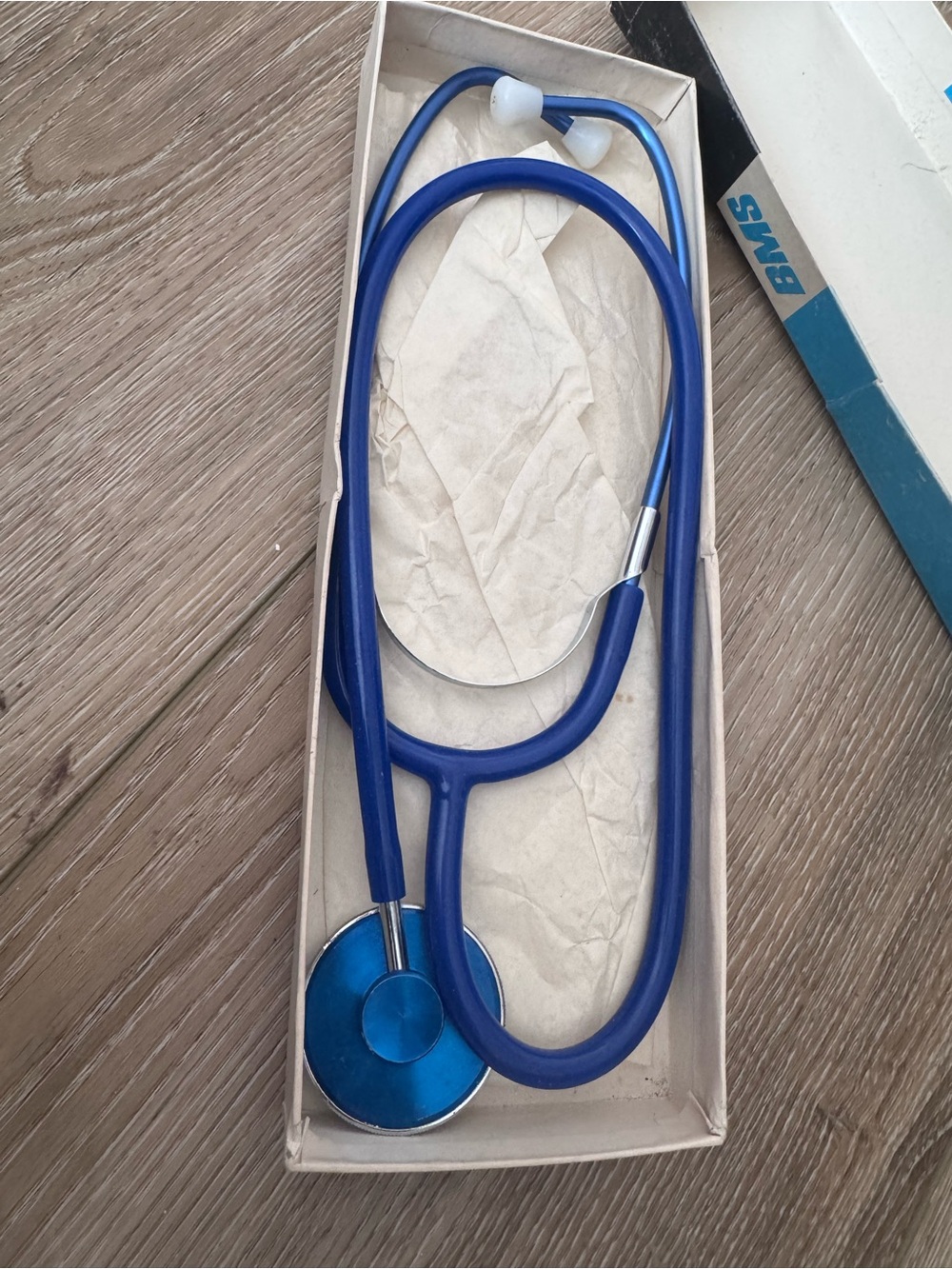 BMS Vintage Blue Stethoscope - Medical Exam Stethoscope